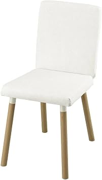 IKEA Yemek Sandalyesi, Me e G r n ml , Beyaz Oturum, 38x42x86 cm