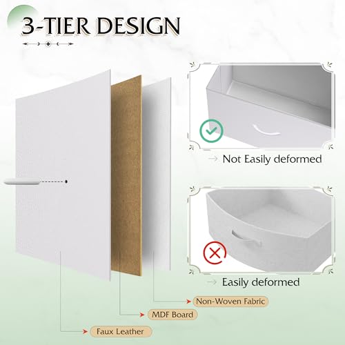 image for WLIVE Storage Organizer Unit with 11 Fabric Bins, Storage Drawers Orga