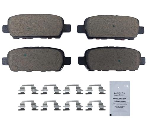 Image of HUSCH D905 Rear Ceramic Brake Pads Kit Fit For INFINITI EX35 2010-2012, For EX37 2013, For FX35 2003-2008 2011-2012, For FX37 2013, For FX45 2003-2008, For G25 2011-2012, For G35 2003-2007