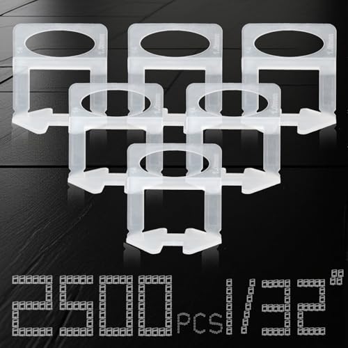 Tile Leveling spacers, Tile Leveler System Clips Tile Tools Set Tile Leveling System for Professional Ceramic Stone Installation,1/32