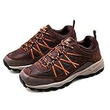 Men's Hiking Shoes,Outdoor Walking Fitness Sports Shoes Heighten/Widen Breathable Sneakers,Brown-39/UK 6.5/US 7
