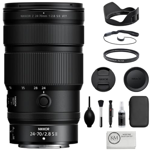 Image of Nikon NIKKOR Z 24-70mm f/2.8 S II Lens Compatible with Nikon Z Mount (Full Frame Bundle with 77mm UV Filter + Lens Cap Keeper + Cleaning Kit + Cleaning Cloth (5 Items)