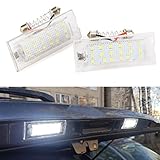 Color blanco xenón. MOLEAQI 2 Unidades LED Blanco Número de matrícula Luz de la lámpara Led 18 LED 12V para B-MW E53 X5 1999-2003 E83 X3 2003-2010 Luz del Coche