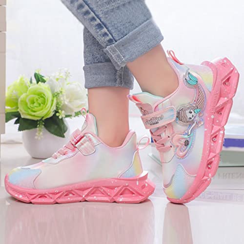 Running Shoes Toddler Boys Girls Light Up Princess Shoes Kids LED Flashing Lightweight Mesh Breathable Sneakers3