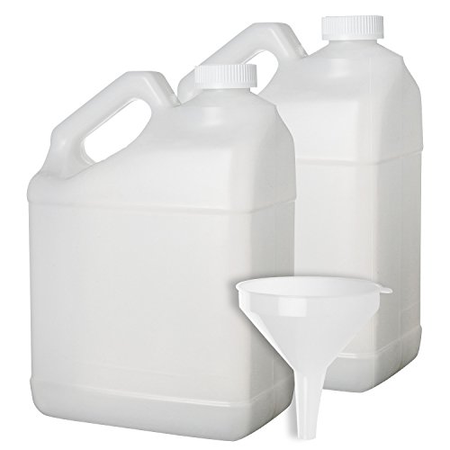 2 Pack - 1 Gallon Plastic Bottle - Large Empty F-Style Jug Container