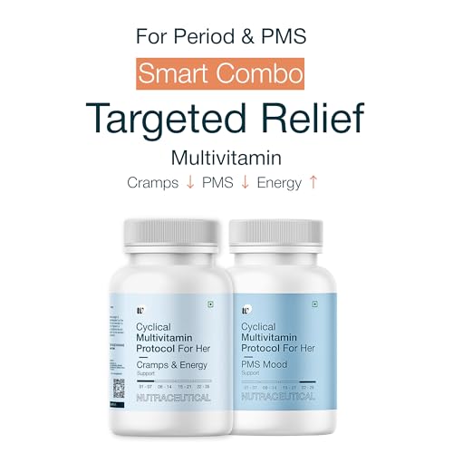 Image of WOMN Multivitamin Combo for Women, PMS & Period Support, Helps Reduce Cramps, Boost Energy & Mood, Magnesium, Vitamin B6, Iron,Vitamin C, Ashwagandha & Evening Primrose, FSSAI Certified - 42 Tablets