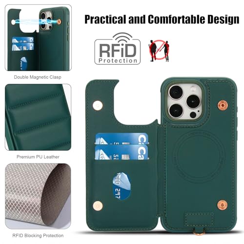 Coque en cuir iPhone 16 Pro Max luxe avec rabat magnétique de protection