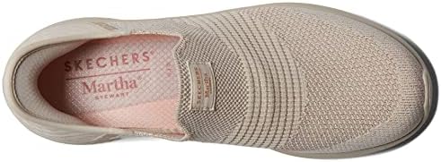 SKECHERS Women's Martha Stewart Ultra Flex 3.0-Neptune Sneaker, Natural, 6 | Image 1