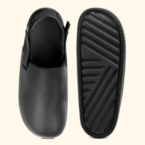 Image of YOHO Glide Clog Sandals for Men | Mule Shape Clogs with Adjustable Straps | Lightweight & Waterproof Cushioned Footwear for Everyday Use