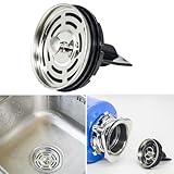 Müllentsorgungssiebabdeckung mit Spritzschutz und Wasserstopfen für InSinkErator Spüle schützt Abfluss vor Besteck und kleinen Gegenständen