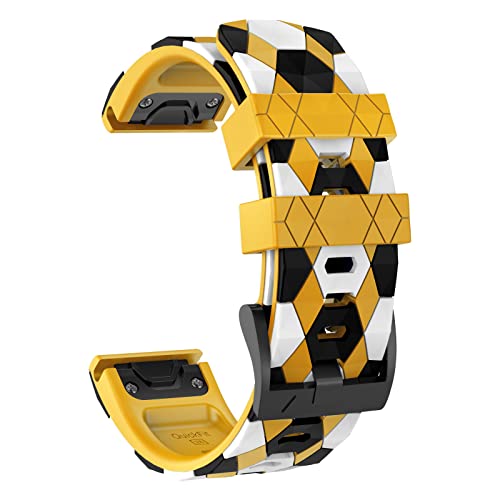 MYSNBKN Fenix 7X Strap 26mm Silicone bands for Garmin Fenix 7X/Fenix 6X/Fenix 6X Pro/Fenix 5X/Fenix 5X Plus/Fenix 3/Fenix 3 HR(Quick Fit)