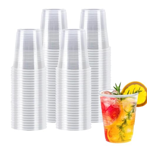 BYSNOW 5 oz Clear Plastic Cups 100 Count Disposable Cups for Party PP Small Plastic Cups for Party Cold Coffee Soda Juice