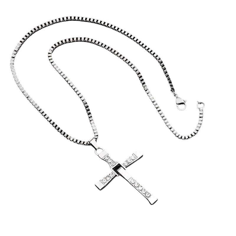 rgulus silver chain with cross locket for men and boys-picture-47