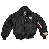 cwu 45 leather  Alpha Industries Piloten Jacke CWU 45 black - XL