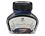 Octopus Fluids Cerberus Sheen Ink, Füllhaltertinte im Tintenglas, Sheen-Tinte, Blau...