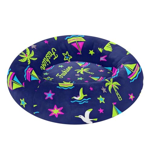 Lit pour chat confortable taille S bleu marine chaud