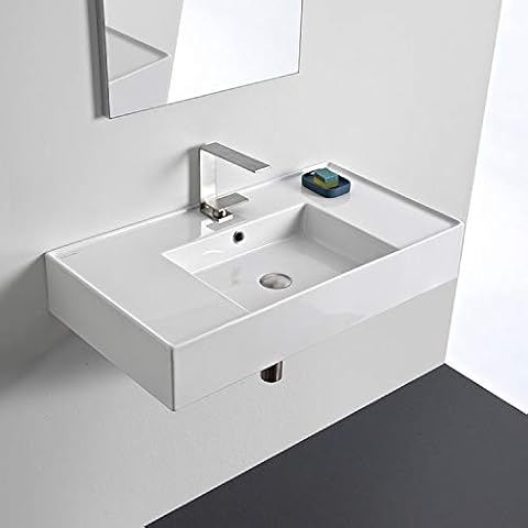 Scarabeo 5123-One Bathroom Sink, One Hole, White Cover