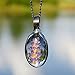 Lavender Necklace for Women, Purple Wildflower Pendant, Real Pressed Flower Jewelry, Mother's Day Gift, Anniversary Gift for Wife, Truly Hand Made by Louisiana Artisan at Bayou Glass Arts (24gm)