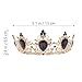 Luxury Purple Crystal Crown Baroque Crown Rhinestone Tiara and Crown Bridal Crown Headband
