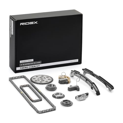 RIDEX 1389T2743 Kit de cadena de distribución debajo Juego de cadena de distribución Kit de cadena de tiempo compatible con MAZDA 3 Hatchback BM, BN 6 Familiar GJ, GL CX-5 KE, GH CX-5 KF