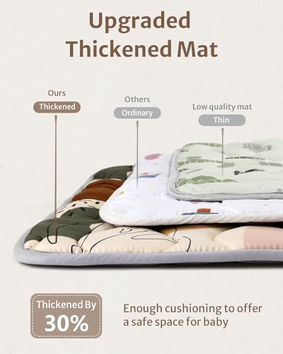 Blissful Diary WLDSYW-1 Baby Play Mats For Floor, 50X50 Play Mat For Playpen, Thicken Soft Padding Foam Playmats For Babies And Toddlers Infants thumb #3