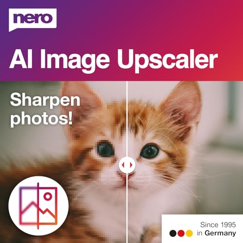 Nero AI Image Upscaler 365 | Améliorer Netteté des Photos | Corriger Images Floues | Optimisation...