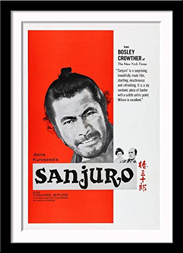 Image of Tallenge - Sanjuro - Akira Kurosawa Japanese Classic Movie Poster - Large Framed Poster(Paper,20 x 30 inches, MultiColour)