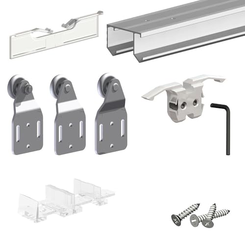 Système coulissant SLID'UP 110 pour 2 ou 3 portes de placard - rail 1,94 m - 45 kg