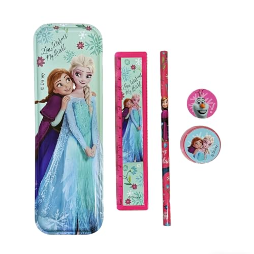 Image of Frozen 5 pcs Stationery SetSchool Supplies Kit Multicolor Return Gift for Kids Age 3 Years +