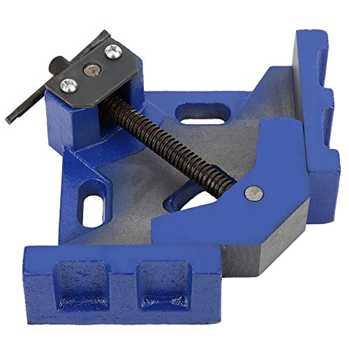 Cocoarm Pince à Angle Droit en Fonte, Pince d'Angle de 90 Degrés, Ouverture Maximale de 4 Pouces, Vis épaissie de 2,5 Pouces pour l'assemblage de Soudage, Maintien d'Angle du Travail du Bois
