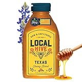Local Hive Texas Raw & Unfiltered – 16 oz | 100% Pure U.S. Honey | Natural Sweetener Sourced from American Bees & Beekeepers | Robust Full-Bodied Flavor | Ideal for Tea, Baking & Cooking