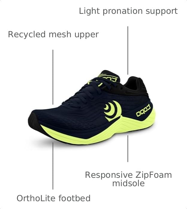 Image of Topo Athletic Men's Ultrafly 5 Comfortable Lightweight Cushioned Durable 5MM Drop Road Running Shoes, Athletic Shoes for Road Running