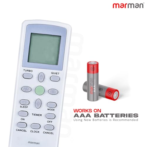 Image of marman Compatible with Daikin AC Remote Original ECGS01 Suitable for 1 | 1.5 | 2 Ton Split, Window and Cassette Air Conditioner Model 146 - Match Exactly to Replicate Genuine Remote Function