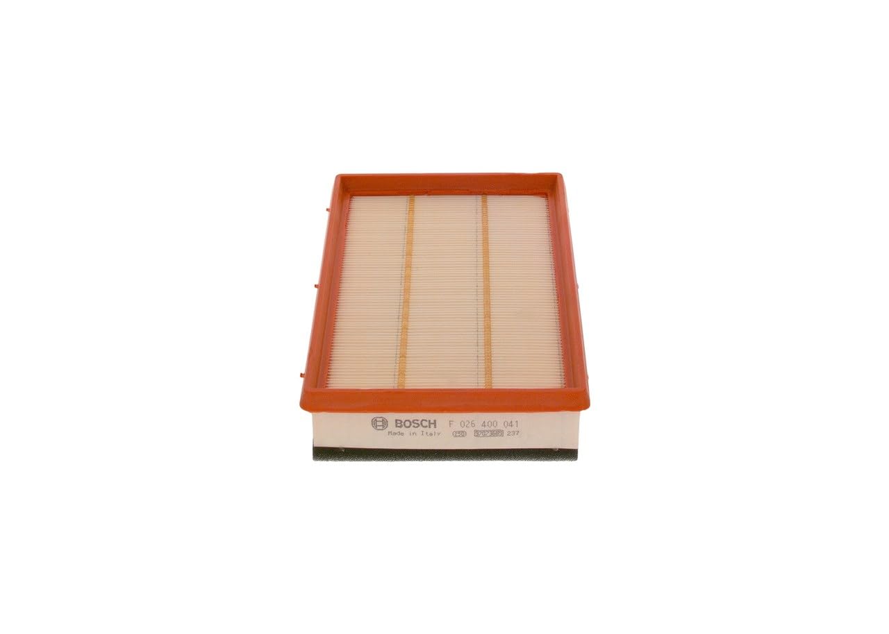 Bosch S0041 Car Air Filter - Separates Particles from the Air Intake - Moisture-resistant plus High Tensile Strength