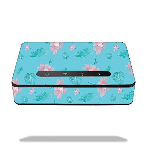 MightySkins �X�L���f�J�[�� ���b�v Amazon �X�e�b�J�[�Ή� �ی�J�o�[ 100��ނ̃J���[�I�v�V����, Amazon Echo Connect, AMECON-Water Flowers