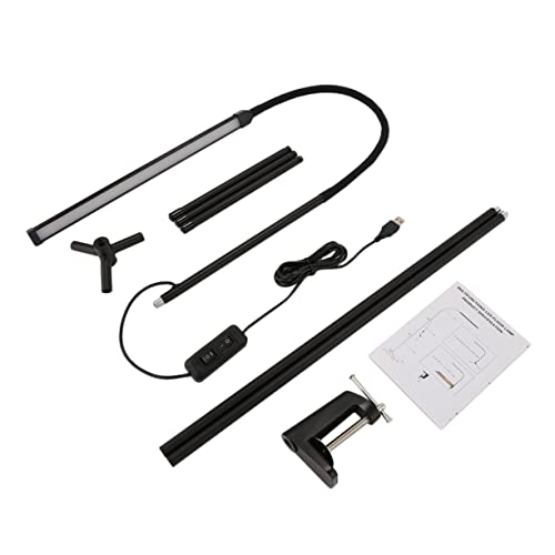 Lampe de bureau à LED flexible bras articulé lumière intensité variable