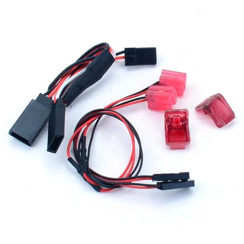 Piezas Axial SCX24 luces traseras RC 3V para coche crawler Wrangler 1/24