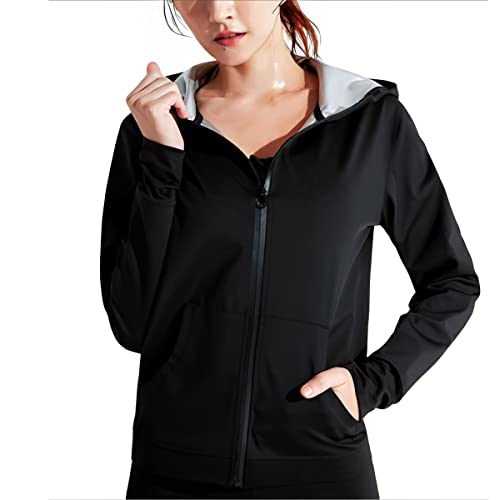 Traje sauna para mujer entrenamiento eficaz en gimnasio chaqueta de sudor 4XL 2