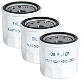 HH150-32430 3 Pack Oil Filters Compatible with Kubota D722 D902 WG750 Grasshopper Tractors 321D 325