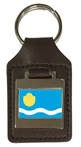 Porte-clés en cuir gravé Olsztyn un cadeau souvenir idéal de Pologne à offrir