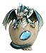 Ebros March Birthstone Dragon Egg Statue Aquamarine Blue Gem Birthday Dragon Hatchling Figurine Fantasy Collector