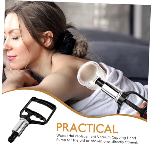 Kit de bomba manual para ventosas de vacío portátil para terapia de masaje, herramienta de succión negativa para alivio del dolor y relajación miniatura 3