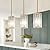 3 Pack Gold Modern Crystal Pendant Lights Hanging Light Fixtures, Gold Kitchen Island Pendant Lighting Fixtures Adjustable Modern Crystal Pendant Lights for Island Dining Room Hallway Bedroom