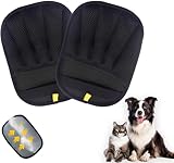 Pet Hair Removal Glove for Cats & Dogs, Upgraded Five-Finger Electrostatic Pet Hair Gloves, Reusable Magic Brush Pet Hair Remover Tool for Laundry, Couch, Carpet, Car Seat (2 pcs)