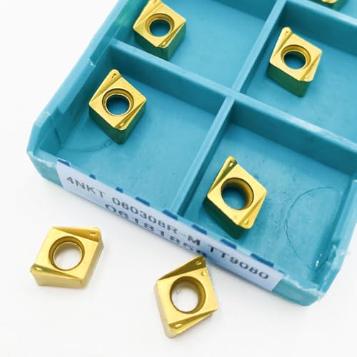 Pack 10 inserciones carburo 4NKT060308R para torneado miniatura 5