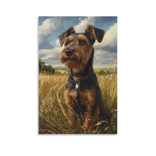 Deco murale Schnauzer pour habiller un mur vide de couloir