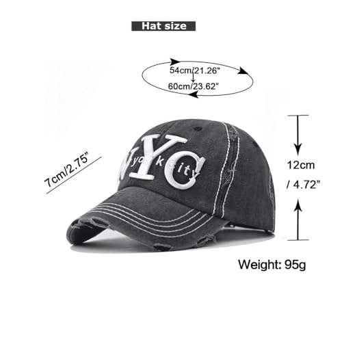 Gorra clásica de algodón bordada New York City talla L miniatura 2