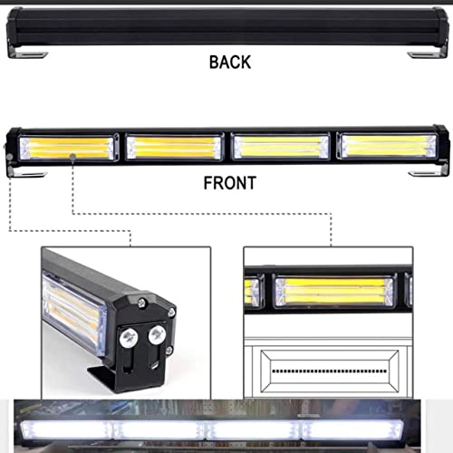 Image of AUTO MT 4COB Led Traffic Advisor Strobe Light Bar White White Light 24 inch 12V 40w LED Flasher, Mini Light Bar for SUV's 4X4 Trucks