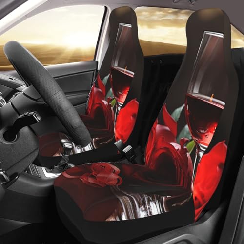 Housses de siège voiture universelles rouge rose pour sièges avant camion et SUV