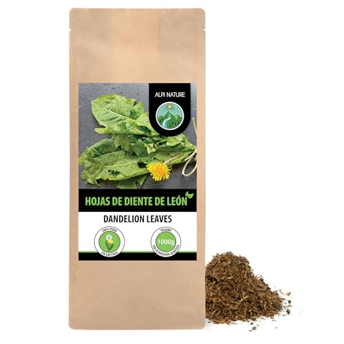 Alpi Nature Diente de Leon Infusión 1kg, Hojas de Diente de León Secas y Cortadas, Té Suelto